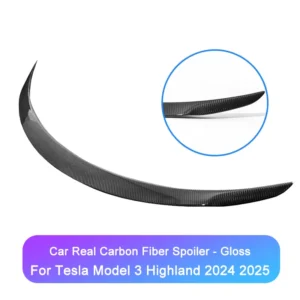 Real Carbon Fiber Spoiler for Tesla Model 3 Highland 2024 2025