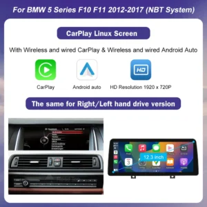 12.3Inch Ultra Thin Multimedia Touch Screen For BMW 5 Series F10 F11