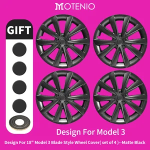 4PCS Design For TESLA Model 3 2017-2023 18 Inch Arachnid Style Wheel Cover