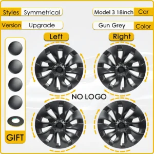 4pcs Hub Car Performance Replacement Wheel Cap Hubcap Full Rim Cover