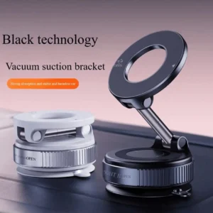 2pcs 360° Rotating Mechanical Vacuum Suction Cup Car Phone Holder,