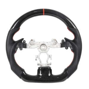Hydro Dip Carbon Fiber Steering Wheel Red Stitching Center Line F