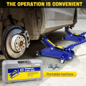 DayPlus Hydraulic Trolley Floor Jack 2 Ton Portable Heavy Duty Car